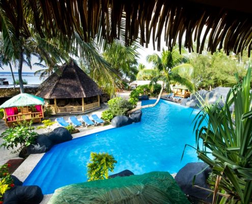 The Rarotongan Beach Resort & Spa, Cook Islands - Pool view from Treetops
