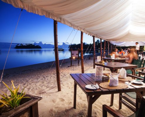 Pacific Resort Rarotonga, Cook Islands - Beachfront Dining