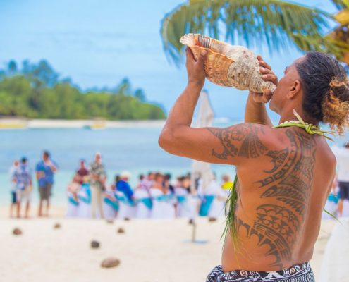Muri Beach Club Hotel, Cook Islands - Beach Wedding
