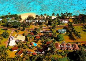 Palm Grove, Cook Islands - Aerial View
