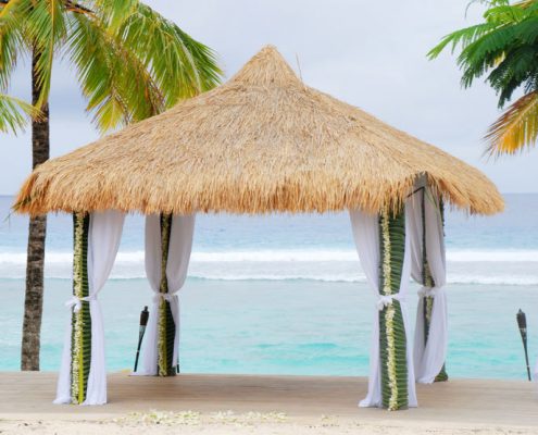 Sunset Resort, Cook Islands - Beach Wedding Pergola